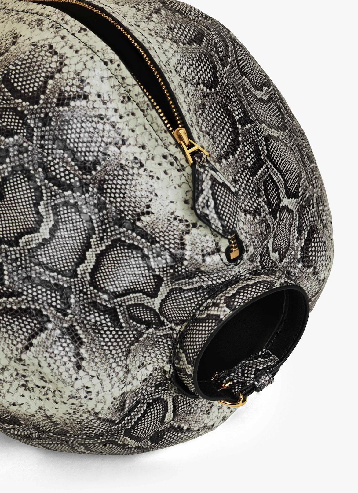 SPHERE BRACELET BAG IN AYERS ALAÏA WHITE/BLACK SPHERE BRACELET BAG IN AYERS